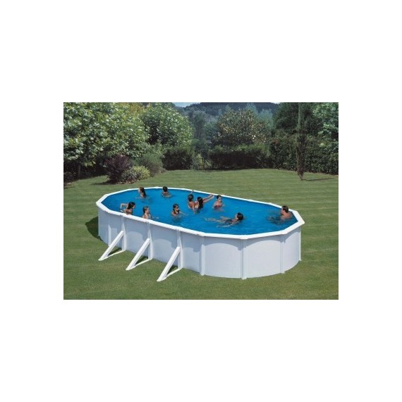 PONTAQUA WHITE 7,3x3,75x1,2m ovális medence