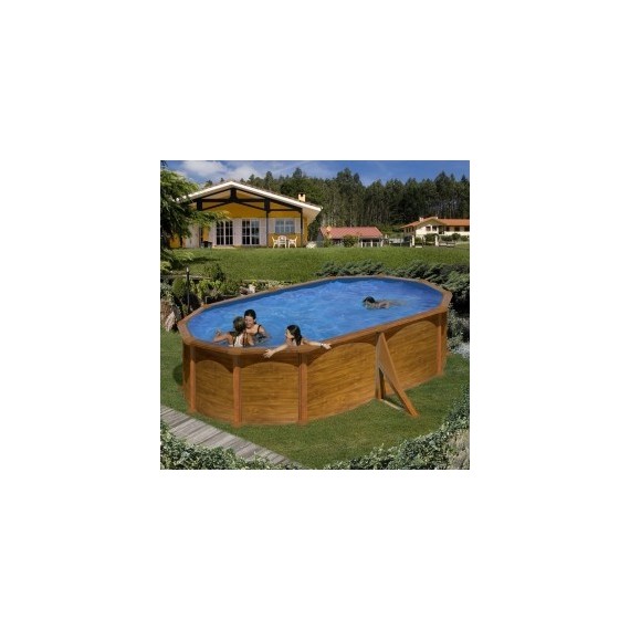 PONTAQUA WOOD 5,0x3,5x1,2 m ovális medence