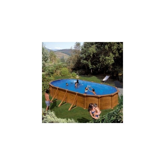 PONTAQUA WOOD STAR 7,3x3,75x1,32 m ovális medence