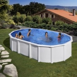 PONTAQUA FREE WHITE STAR 7,3x3,75x1,32 m ovál oldaltámasz nélküli medence