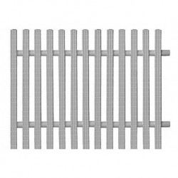 Túlfolyó rács egyenes DS 195mm