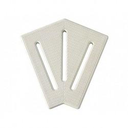 Túlfolyó sarok elem 90º 195mm