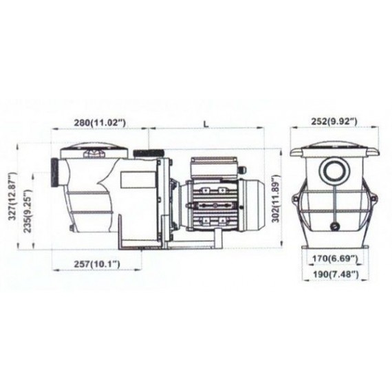 Szűrőszett Neo Ø480mm 0,75HP Basic szivattyú 9m3/h