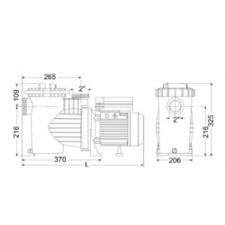 WINNER 100M 18m3/h H10m 1,0HP 230V