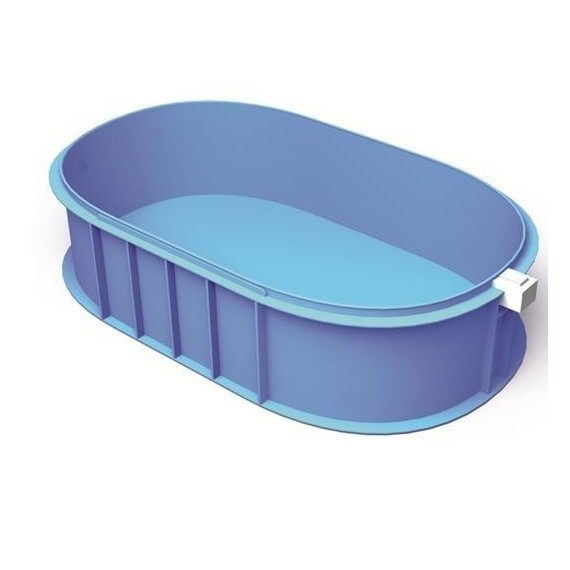 Polipropilén ovális medence, 5x3x1,2 m