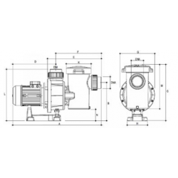 Flooder FLO 550T 88m3/h H10m 5,5HP 230/400V