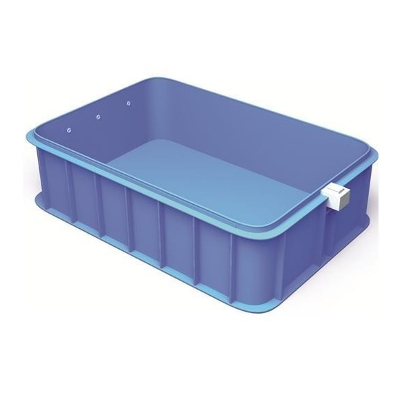 Polipropilén szögletes medence, 5x3x1,2 m