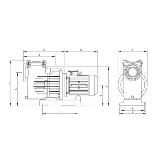 MAGNUS-2 1500 IE3 180m3/h H10m 15,0HP 230V/400V