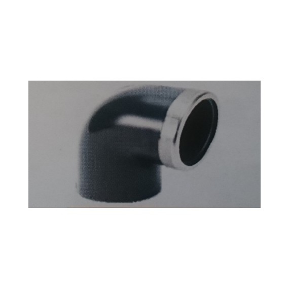 BM Könyök, fémgyűrűvel 90º D 025 x 3/4” PN16