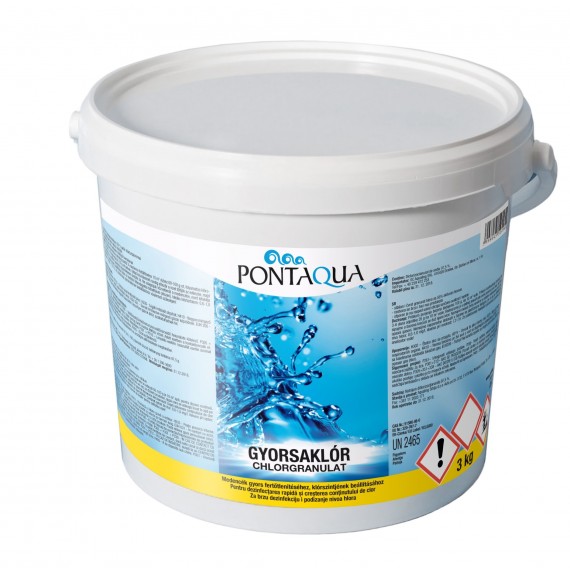 Gyorsaklór klórgranulátum, 3 kg