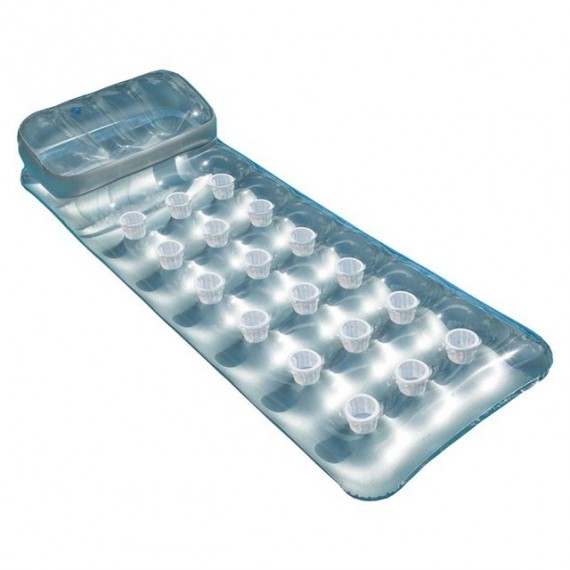 Szürke fejpárnás matrac 188x71 cm Bestway