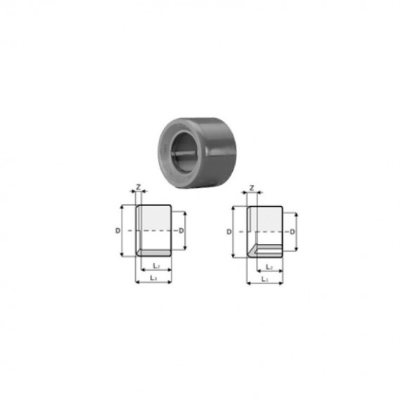 Rövid szűkítő D 110 x 90 PN 16