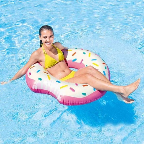 Rózsaszín fánk úszógumi 107 cm