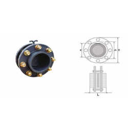 Csappantyú, rugós karimákkal D 090 PN 10