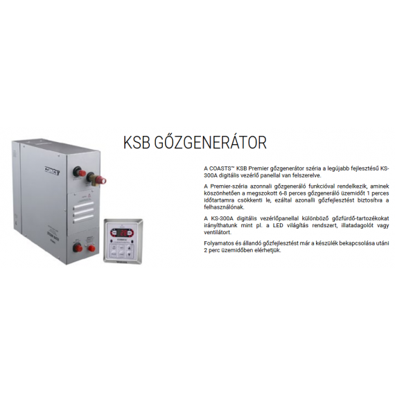 Gőzgenerátor KSB-90  9kW 400V