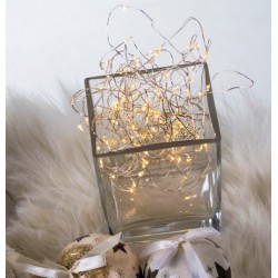 TÜNDÉRFÉNY DEKORFÜZÉR - MELEG FEHÉR Égők száma 50 Db Beltéri