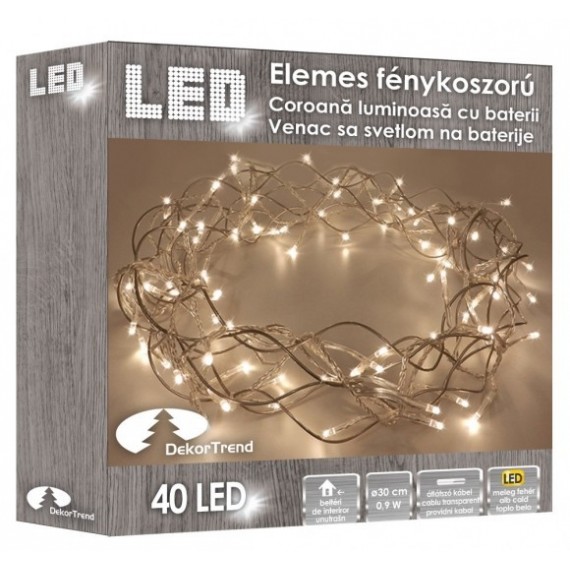 ELEMES FÉNYKOSZORÚ Beltéri