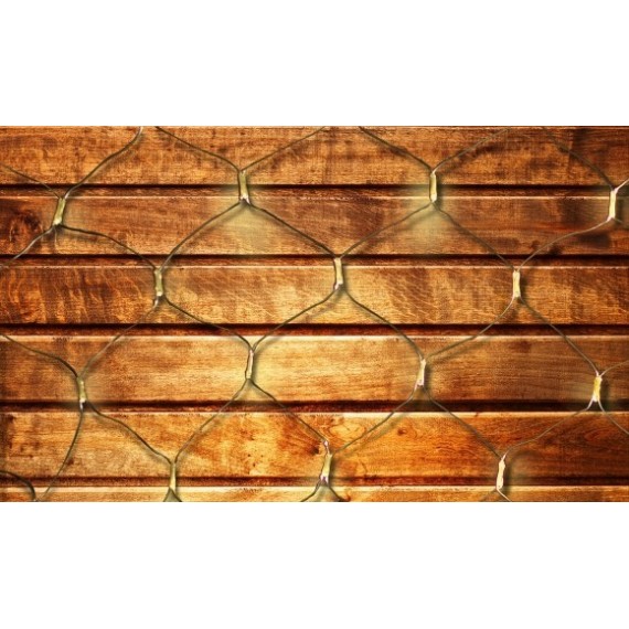 LED HIDEG FEHÉR FÉNYHÁLÓ (FEKETE KÁBEL) ÉGŐK SZÁMA 96 DB