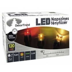 NAPSZÍNES FÉNYFÜZÉR - MULTI ÉGŐK SZÁMA 120DB