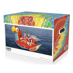 BESTWAY felfújható hatszemélyes úszósziget, papagáj alakú, 230 x 180cm