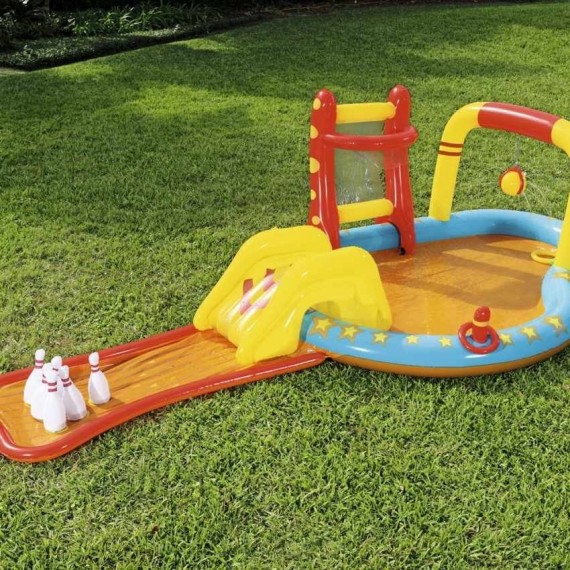 Felfújható gyerekmedence játékokkal 435*213*117 cm Bestway
