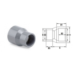 Hosszú szűkítő  D 90x75x50