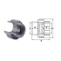 Hollander BM D50x6/4” PN 10
