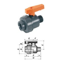 Golyóscsap KM/BM D 3/4” x...