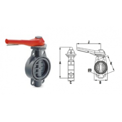 Pillangószelep D 315 PN 10