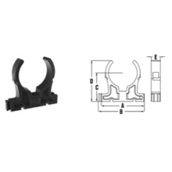 Műanyag csőbilincs D 025