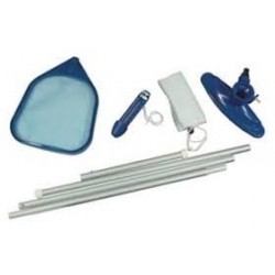 Medence porszívószett leszedőhálóval, hőmérővel