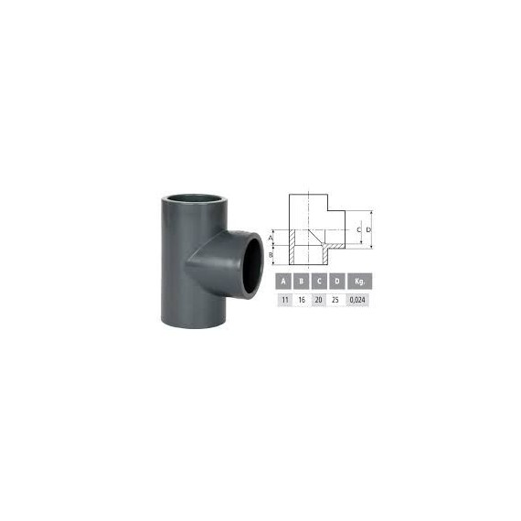 PVC T-idom D20 90°
