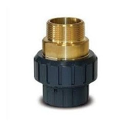 PVC hollander réz külsőmenetes véggel,PVC muffal