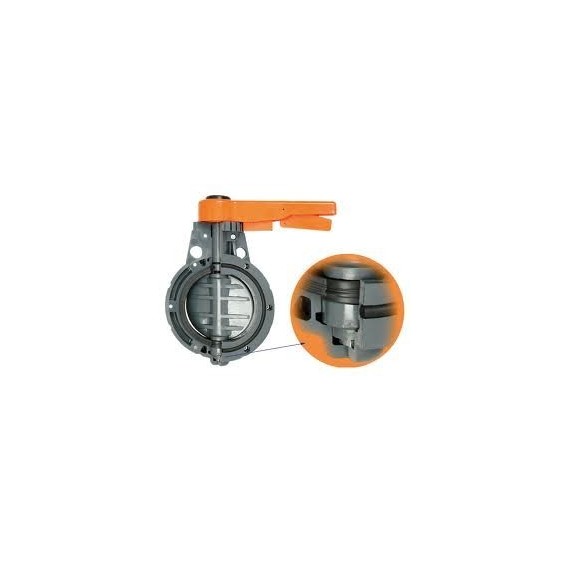 PVC Pillangószelep D75