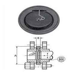 PVC Rugós torlócsappantyú D75, DN65