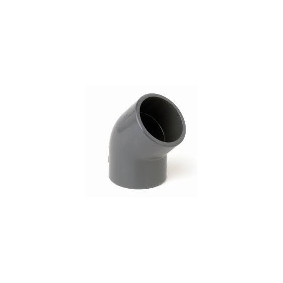 PVC könyök 45 D225